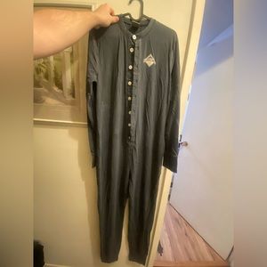 Roots Beaver Canoe Men’s Small Onesie Pyjama in Navy